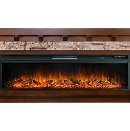 Фото №0 Каминокомплект Chalet под Vision 60 сланец, темный дуб + Royal Flame Vision 60 LOG Led