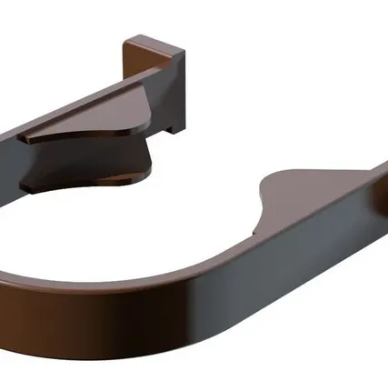 Фото №0 Хомут трубы ПВХ Verat коричневый