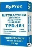 фото Штукатурка цементная декоративная морозостойкая "Короед" TPD-181 W
