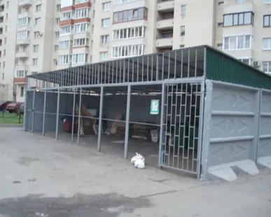 фото Павильон для бытовых отходов