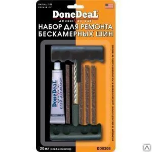 фото Набор для ремонта бескамерных шин done deal dd0308