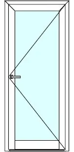 фото Дверь алюминиевая внутренняя "холодная" Вариант 1