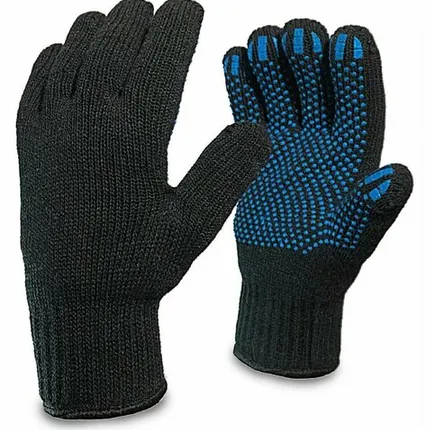 Фото №0 Перчатки ПВХ точка шерсть