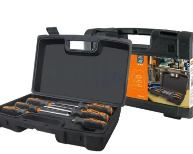 фото Набор отверток 6 шт.: SL:3x75;5x100;6x100/PH:0х75;1x100;2x100 (пласт. чемод