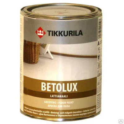 Фото №0 Краска для полов Betolux lattiamaali (2,7 л) База А