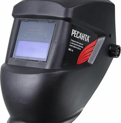 Фото №0 Маска сварочная МС-4 (без регулир. чувств. и задержки времени; задержка откр. 0.5с; сенсор чувств. пост.; светофильтр; ТСК 2101) Ресанта 65/34