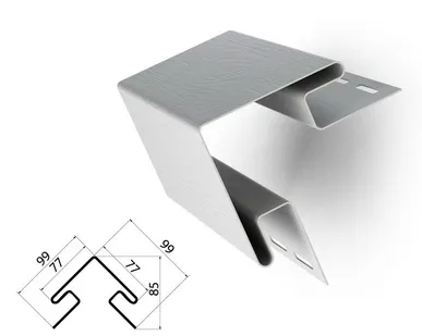 фото Внешний угол для винилового сайдинга 3000мм, кремовый Grand Line