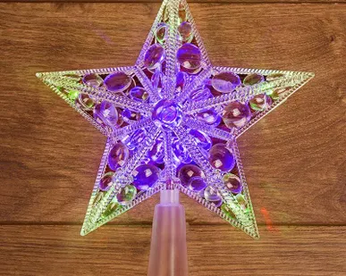 фото Фигура светодиодная "Звезда" на елку RGB 10LED 17см Neon-Night 501-002