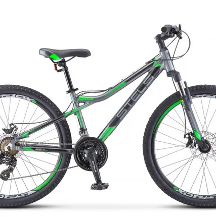 Фото №0 Горный (MTB) велосипед STELS Navigator 610 MD 26 V040 серый/зеленый 14" рама