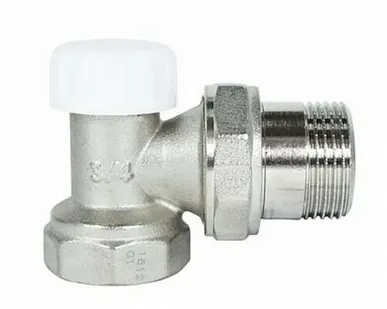 фото Клапан запорный угловой 3/4 внутренняя/наружная резьба STI 2037