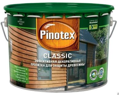 фото Пропитка для дерева Pinotex-Classic ЦВЕТА В АССОТРИМЕНТЕ 10л