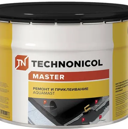 Фото №0 Мастика битумная Aquamast кровля 18 кг