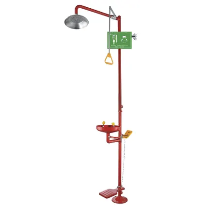 Фото №1 Аварийный душ с фонтаном для глаз Stegler DA-2