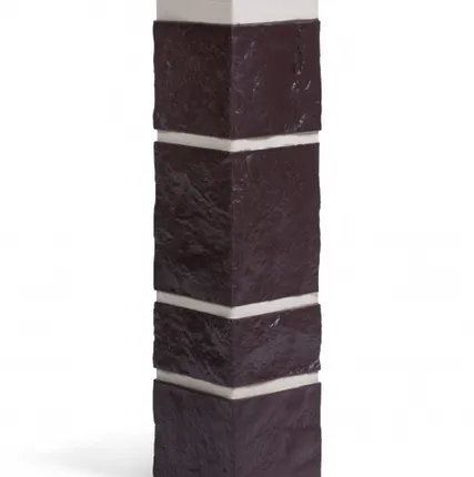 Фото №0 Угол фасадной панели «IMABEL», камень оникс