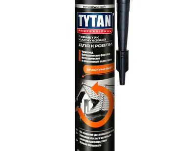 фото Герметик для кровли каучуковый красный 310 мл. TYTAN
