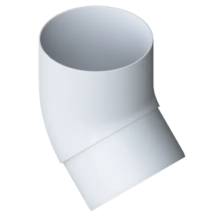 Фото №0 БЕЛЫЙ Колено трубы 45* ПВХ колл. ЭЛИТ 12шт/уп АЛЬТА-ПРОФИЛЬ