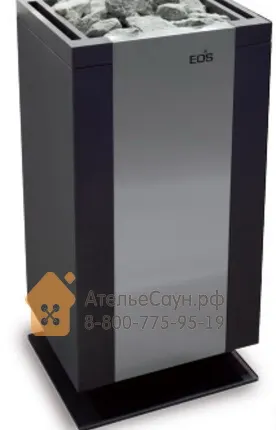 Фото №0 Печь EOS Mythos S35 9,0 кВт (антрацит/нерж., арт. 945582)