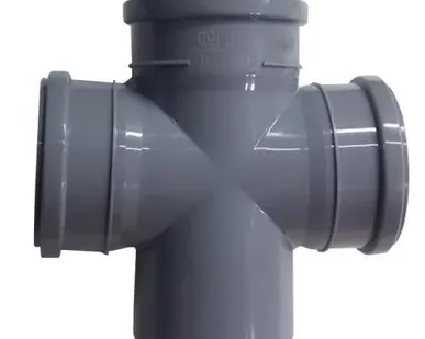 фото Крестовина внутренняя Политэк 110 мм, 87° одноплоскостная трехраструбная