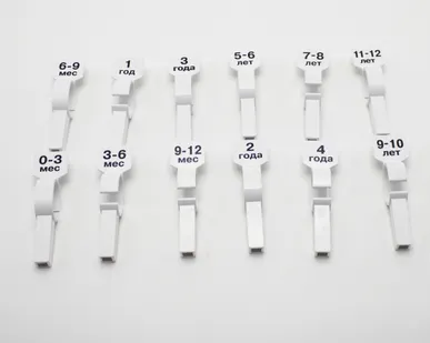 фото Разделитель размеров на вешало детский, белый