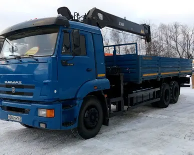 фото Кран манипулятор автомобильный HIAB 160T - 6 на шасси КАМАЗ 65117 2013г.в