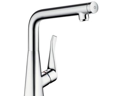 фото Смеситель HANSGROHE Metris Select смеситель для кухни, сталь - 14883800