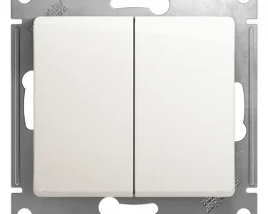 фото Механизм переключателя 2-кл. СП Glossa 10А IP20 (сх. 6/2) 10AX перламутр SchE GSL000665