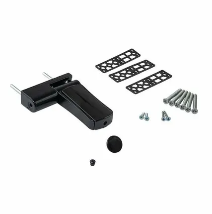 Фото №0 Петля дверная регулируемая Elementis 3-D 110мм (14-19,5 мм) на 120 кг, черная RAL9005