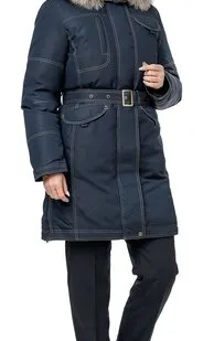 фото Куртка женская зимняя «Капитан» (темно-синяя)