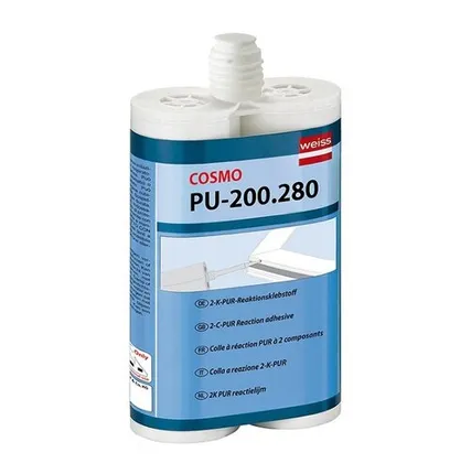 Фото №0 Клей двухкомп.полиурет. для алюм.констр. COSMOFEN DUO 900 гр. беж.