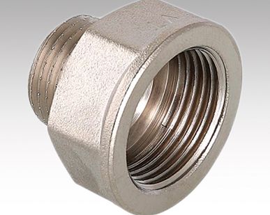 фото Переходник никелированный 40х25 (1 1/2″х1″) внутренняя/наружная резьба