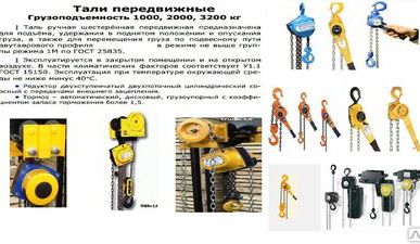 фото Продажа талей