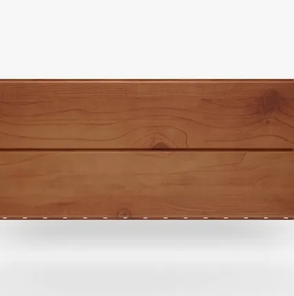 Фото №0 Сайдинг Металлический сайдинг «Евробрус» покрытие Cветлое дерево Россия, 0.45-0.5 мм