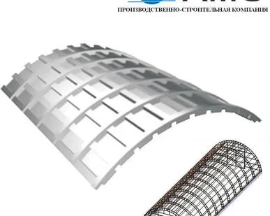 фото Профнастил (профлист) продольно-гнутый ПГ18 | 1000 | 0.6 мм | Оцинкованный