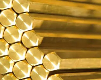 фото Шестигранник латунный 60 мм ЛС59-1П