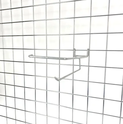 Фото №0 Крючок с ценникодержателем на сетку L=200мм, d.4мм, цинк