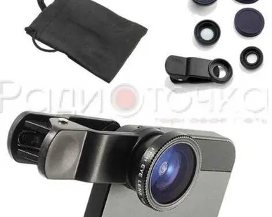 фото Набор линз для смартфонов Орбита FD-03 (3в1, пластик)