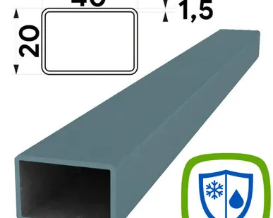 фото Труба профильная 40х20мм стенка 1,5мм длина 6 метров АНТИКОРРОЗИЯ