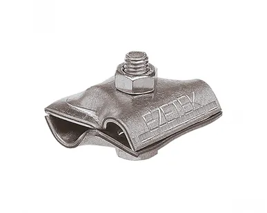 фото Держатель-зажим соединительный круглого проводника EZETEK 8-10 мм, оцинк. упаковка 5шт