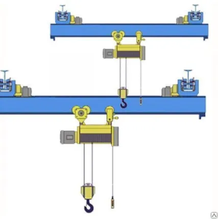 Фото №0 Кран мостовой однобалочный подвесной однопролётный г/п 1 т пролет 4,5 м