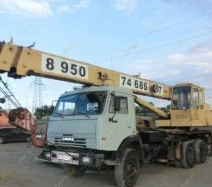 Фото №0 Аренда автокрана (автомобильного крана) Ивановец КС-45717-1Р, Челябинск