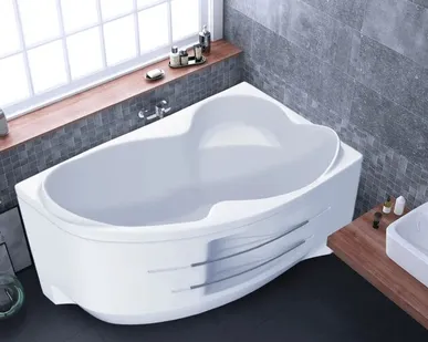 фото Ванна акрил 1600*1005*715 ИНДИГО Правая