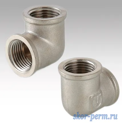 Фото №0 Угольник никелированный внутренняя резьба 40 (1 1/2&quot;)