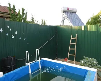 фото Сезонный солнечный коллектор для бассейна