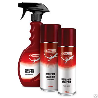 Фото №0 Полироль пластика 3TON Plastic Polish (335мл)