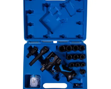 фото Гайковерт пневматический ударный 1/2 quot;, 678 Нм, с комплектом головок, 16 предметов KING TONY 44802AMP