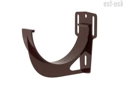 Фото №0 Кронштейн желоба Grand Line | Шоколадный