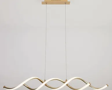 фото Светодиодный подвесной светильник 90074/1 патинированное золото