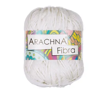 фото Пряжа ARACHNA "Fibra" 100% полиэфир 50 г 200 м №01 БЕЛЫЙ