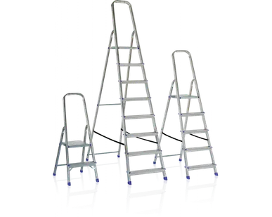фото Стремянка 6 ступенек, алюминиевая UFUK, 1240 мм