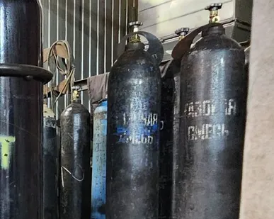 фото Сварочная смесь К2, заправка баллона газовой смесью 40л